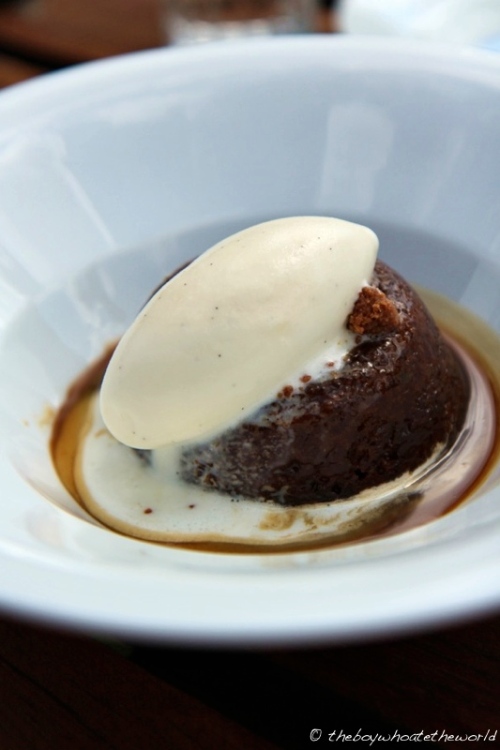 Sticky Toffee Pudding with Vanilla ice-cream